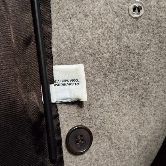 Forecaster of Boston Wool Coat Women’s Sz 14 Vintage Brown Blazer Style USA Made - Picture 10 of 11